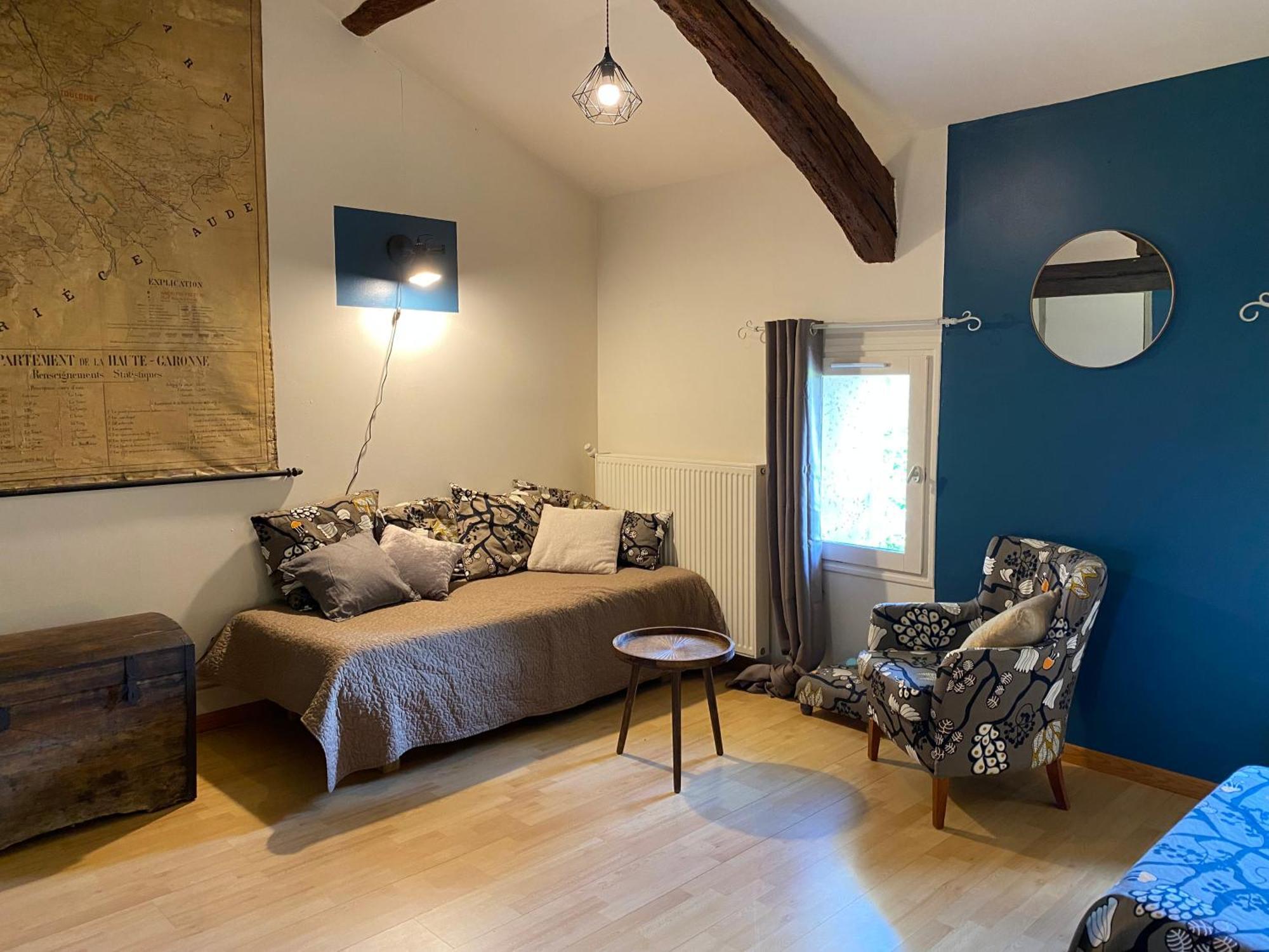 Bed and Breakfast Le Repaire De La Reveuse Saint-Frajou Zimmer foto